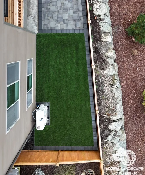 Paver Patio, Turf & Outdoor Lighting Project